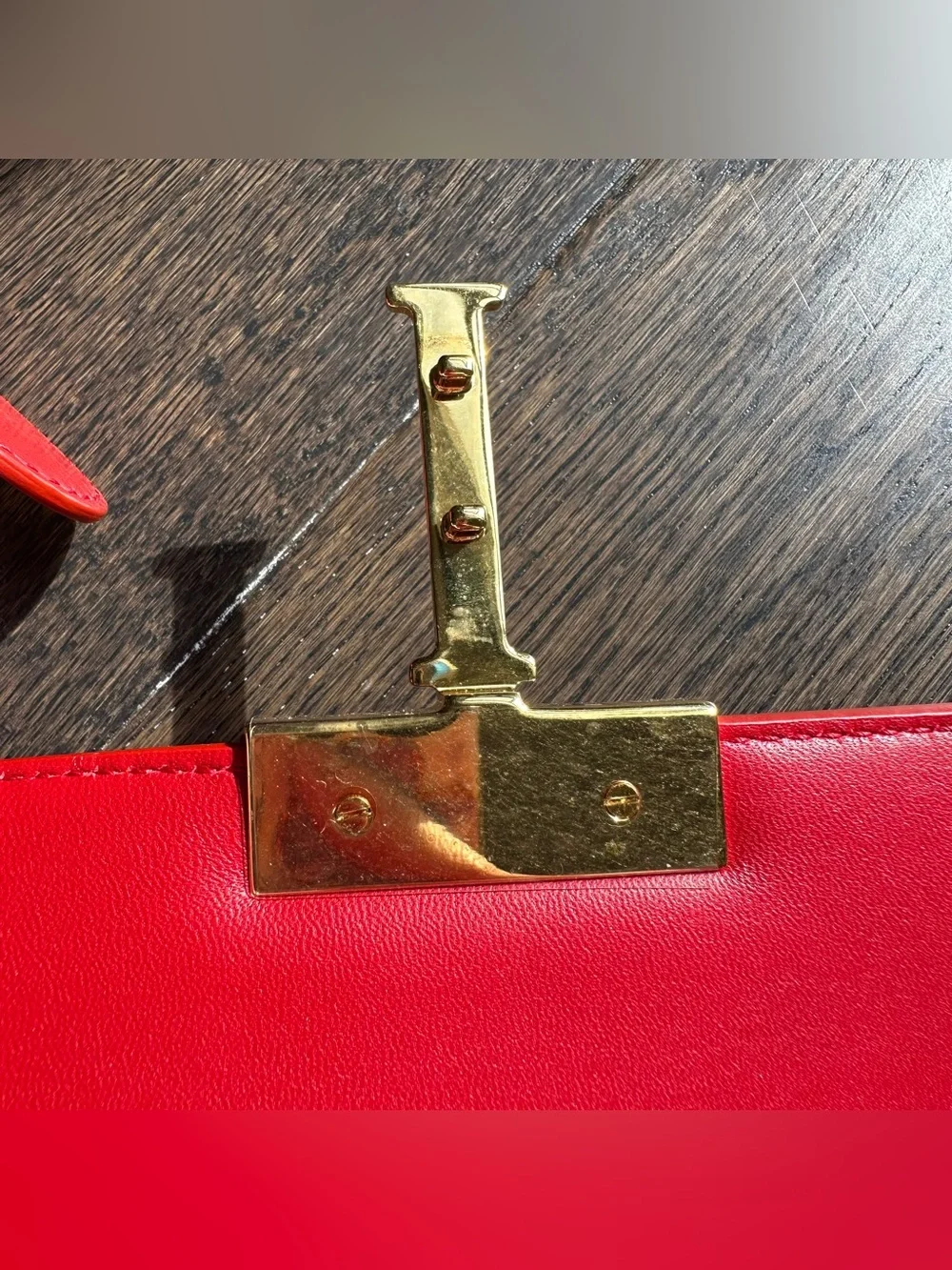 Christian Dior 30 Montaigne Box Shoulder Bag Red Leather - Picture 12 of 15